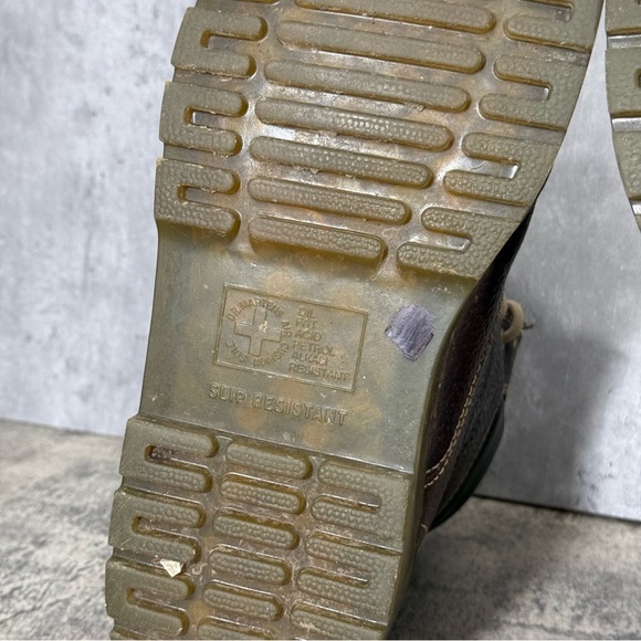 Dr. Martens Gilbreth Steel Toe Boot Women 11 Brown Leather Slip Resistant Safety - Picture 11 of 11